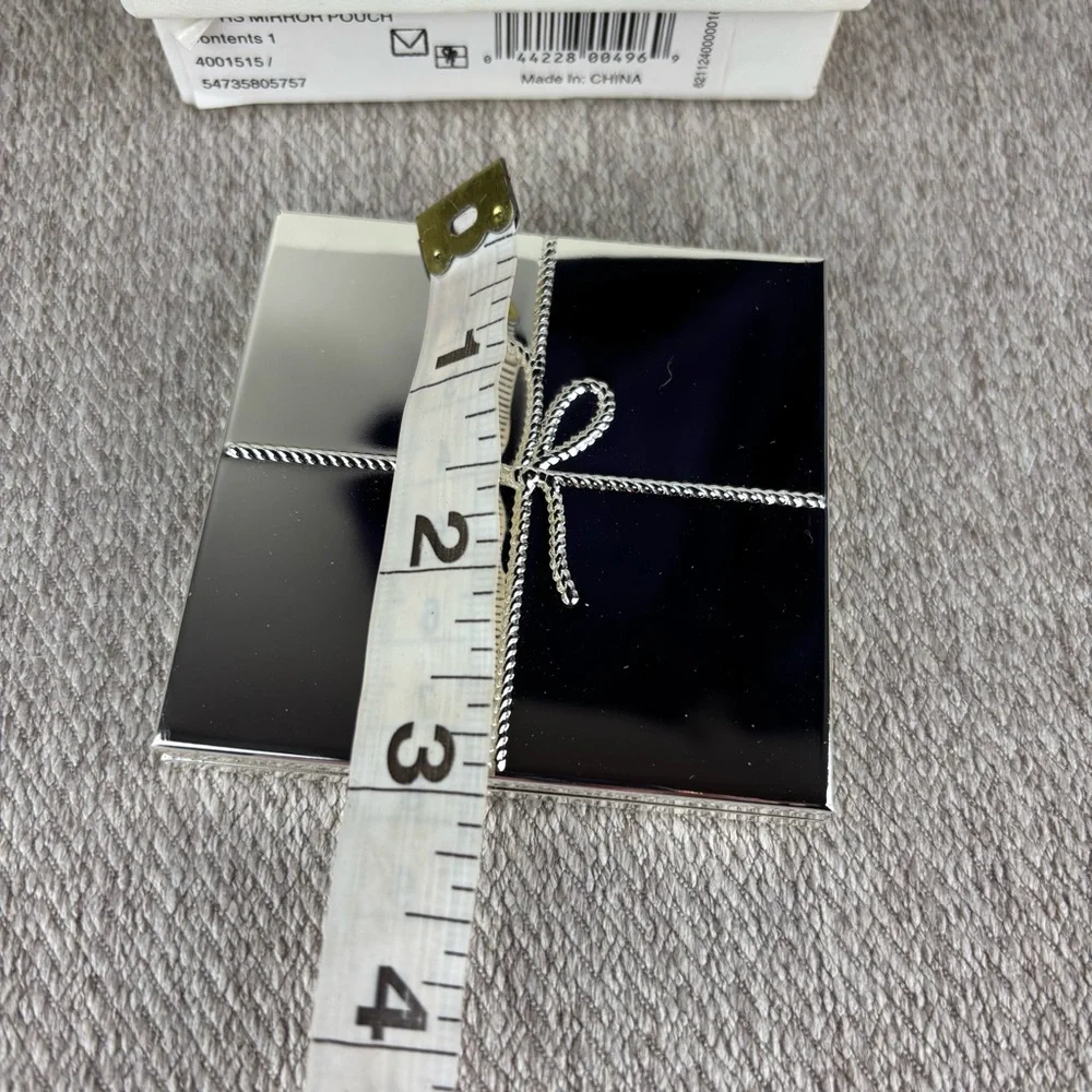 Vera Wang for Wedgewood Love Knots Twin Mirror Purse Compact silver tone metal